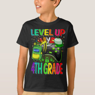 4th Grade Level Up Back To School Unlocked T-Shirt