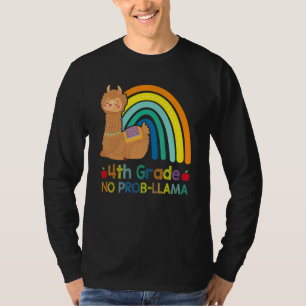 4th Grade No Prob Llama Fourth Grade Team Teacher  T-Shirt