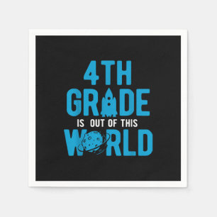 4th Grade Out Of This World Science Space Napkin