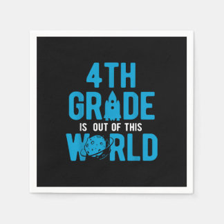 4th Grade Out Of This World Science Space Napkin