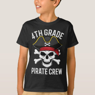 4th Grade Pirate Crew Halloween Costume Student Te T-Shirt