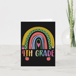 4th Grade Rainbow Teacher Team Fourth Grade Squad Card