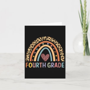 4th Grade Rainbow Teacher Team Fourth Grade Squad Card