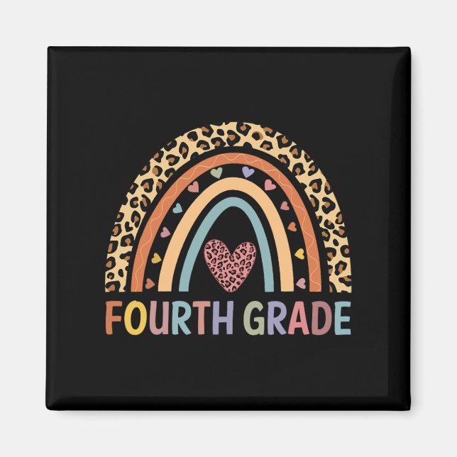 4th Grade Rainbow Teacher Team Fourth Grade Squad  Magnet (Front)
