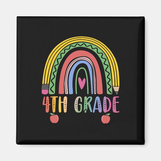 4th Grade Rainbow Teacher Team Fourth Grade Squad  Magnet (Front)
