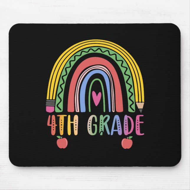 4th Grade Rainbow Teacher Team Fourth Grade Squad  Mouse Pad (Front)