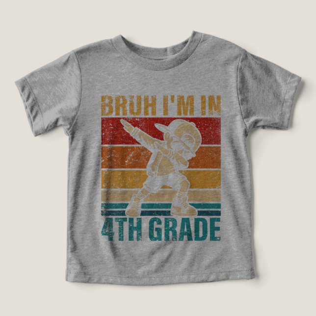 4th Grade Ready  Cute Back to School Character Tee (Design Front)