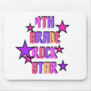 4th Grade Rock Star Tshirts and Gifts Mouse Pad