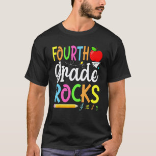 4th Grade Rocks First Day Of School Students Teac T-Shirt