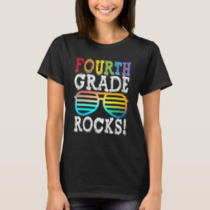 4th Grade Rocks Fourth Grade Squad Back To School  T-Shirt
