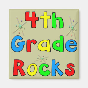 4th Grade Rocks Magnet
