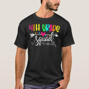 4th Grade Squad Back To School Teacher Student Kid T-Shirt