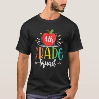 4th Grade Squad Back To School Teachers Students T-Shirt