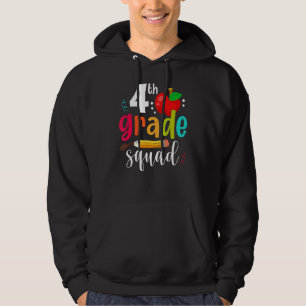 4th Grade Squad First Day Fourth Grade Back To Sch Hoodie