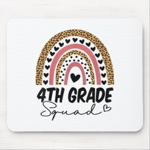 4th Grade Squad Rainbow Funny Back To School Fourt Mouse Pad