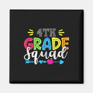 4th Grade Squad Team Back To School Teacher Studen Magnet