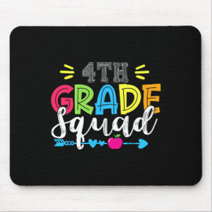 4th Grade Squad Team Back To School Teacher Studen Mouse Pad