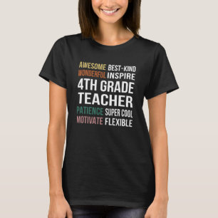4th Grade Teacher  Appreciation T-Shirt