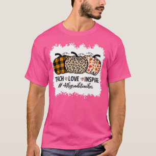 4th Grade Teacher Back To School Pumpkin Fall Teac T-Shirt