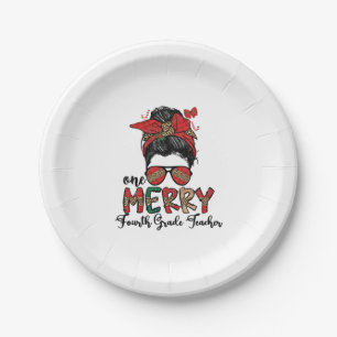 4th Grade Teacher Christmas Fourth Grade Team Xmas Paper Plate