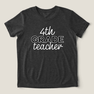 4th Grade Teacher Fourth Grade Tri-Blend Shirt