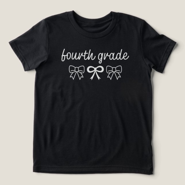 4th Grade Teacher Fourth Grade Tri-Blend Shirt (Design Front)