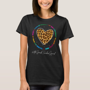 4th Grade Teacher School Admin Appreciation Back T T-Shirt
