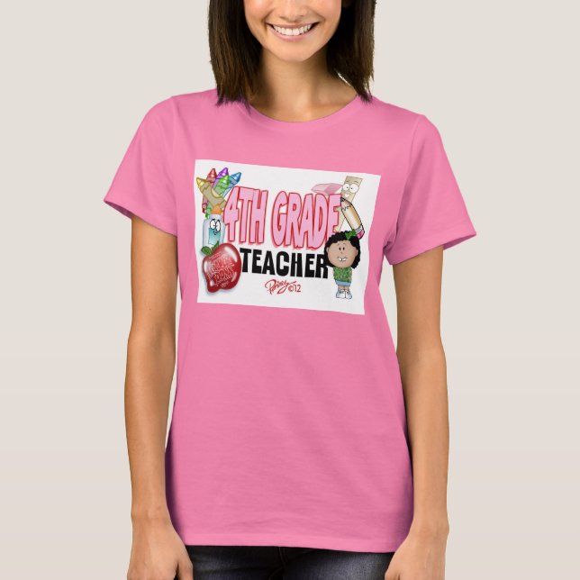 4th Grade Teacher shirt (Front)