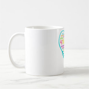 4th Grade Team Heart Back to school Teacher Studen Coffee Mug