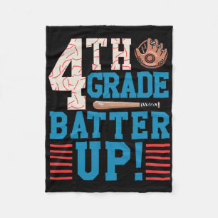 4th Grade Tter Up Ck To School For Sell Player Boy Fleece Blanket