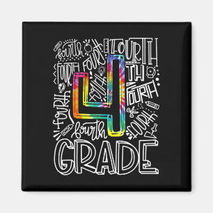 4th Grade Typography Team Fourth Grade Back To Sch Magnet