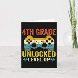 4th Grade Unlocked Level Up Video Game Byck To Sch Card