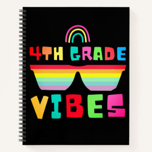 4th Grade Vibes Back To School Teacher & Student Notebook