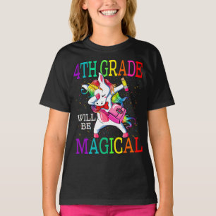 4th Grade Will Be Magical Back To School Unicorn T-Shirt