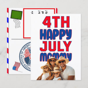 4th happy july mummy typography tshirt design holiday postcard