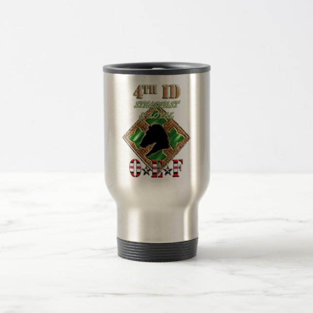 4th ID Steadfast and Loyal OEF Travel Mug (Center)