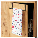 4th if July Blue & Red Patriotic Stars Tea Towel<br><div class="desc">4th if July Blue & Red Patriotic Stars kitchen towel Get in the swing of a fun 4th of July celebration with these fun kitchen towels with a seamless star look. Match the rest of your 4th of July celebrations with these towels and other home decor supplies from our store...</div>