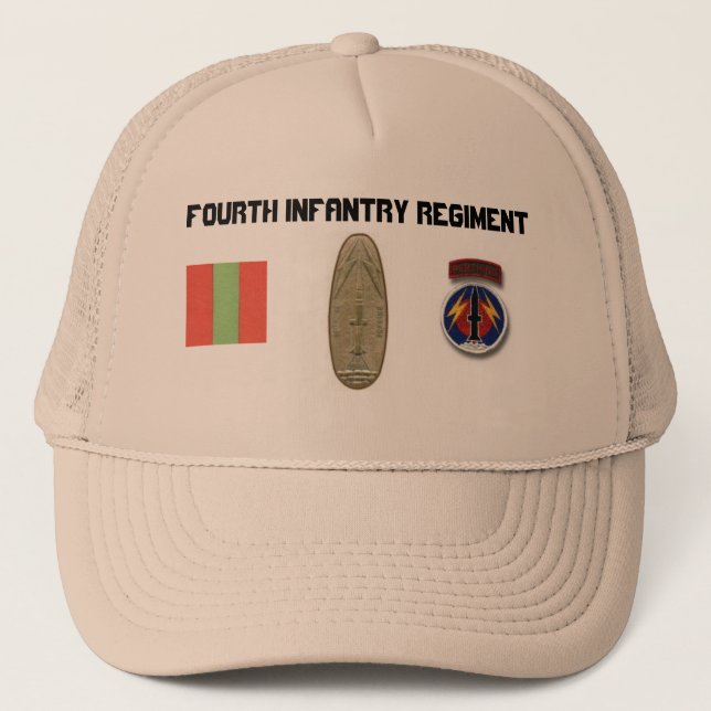 4th INF 56th FA Pershing Professional Trucker Hat (Front)