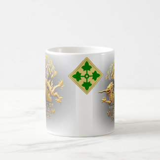 4th Infantry and Vietnam Service Dragon Coffee Mug