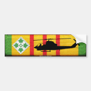 4th Infantry Div. AH-1G Cobra VSM Bumper Sticker