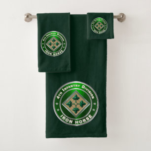4th Infantry Division  Bath Towel Set