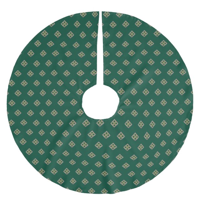 4th Infantry Division  Brushed Polyester Tree Skirt (Front)