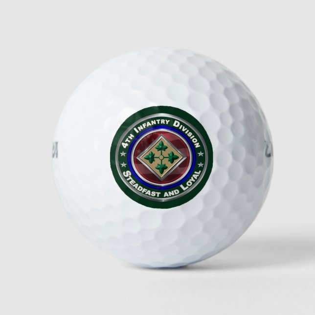 4th Infantry Division  Golf Balls (Front)