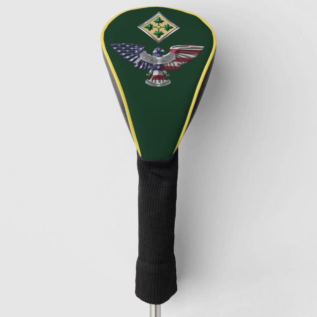 4th Infantry Division  Golf Head Cover (Front)
