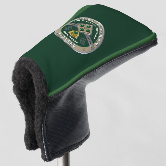 4th Infantry Division  Golf Head Cover (3/4 Front)