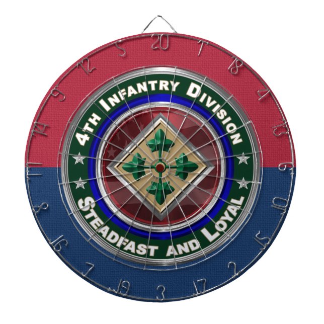 4th Infantry Division Keepsake Dartboard (Front)