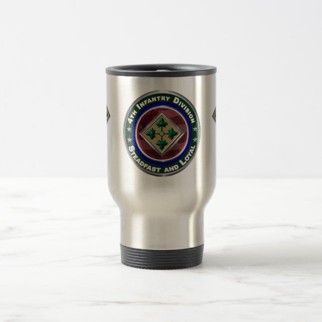 4th Infantry Division Keepsake Travel Mug (Center)