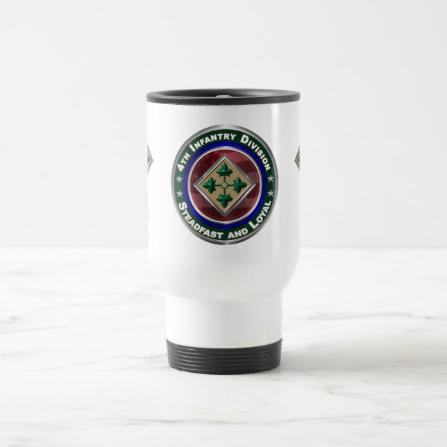4th Infantry Division Keepsake Travel Mug (Center)
