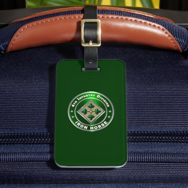 4th Infantry Division  Luggage Tag (Front Insitu 2)