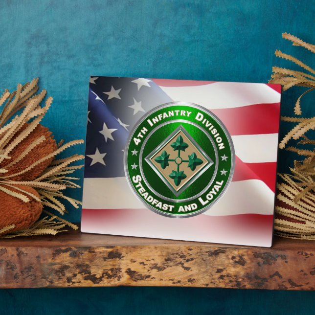 4th Infantry Division  Plaque (Side)